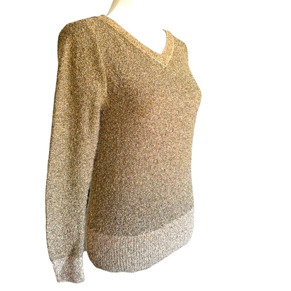 Golden Ann Taylor Knit Blouse Sz SP - Picture 2 of 9